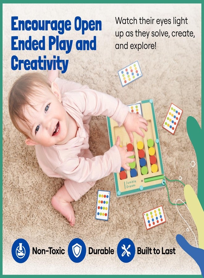 Jumble Dream Jumble Magnetic Maze Puzzle Toy Games - Montessori Sensory Toys for Kids 3+ Years Old, Educational Toys for Toddlers, Color Matching Maze to Develop Skills & Have Fun - 8" x 6" - Image 5